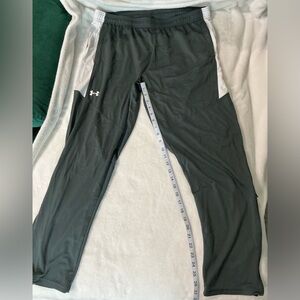 Under Armour Charcoal and White Track Pants
